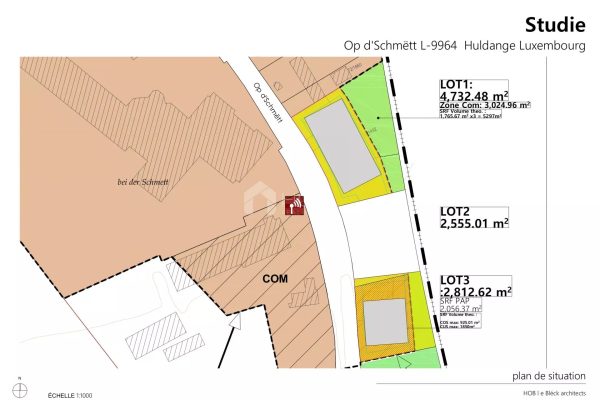 Terrain en vente à Huldange